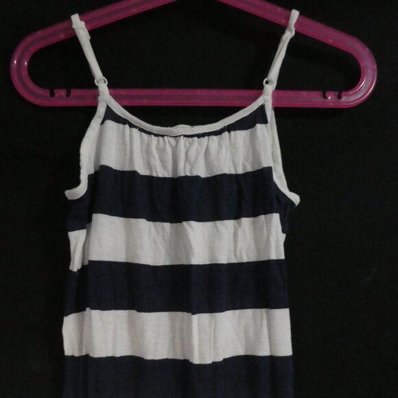 H&M | 8-9 years | Navy Blue and White Striped Romper | Pockets - Picture 13 of 16